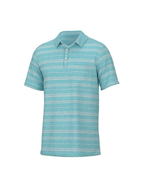 HUK Men's Waypoint, Performance Polo Shirt