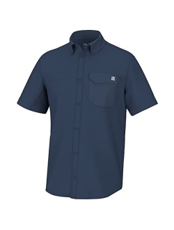 Men's Tide Point Solid Short Sleeve Shirt, Button