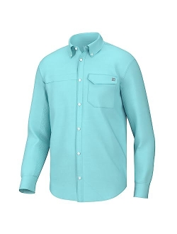 Men's Tide Point Solid Long Sleeve Shirt, Button