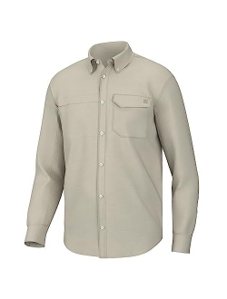 Men's Tide Point Solid Long Sleeve Shirt, Button