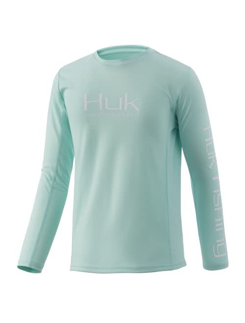 HUK Kids' Icon X Long-Sleeve Shirt with Sun Protection