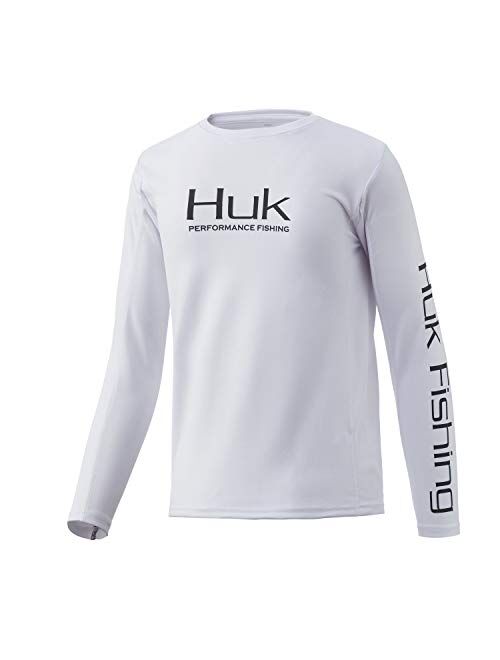 HUK Kids' Icon X Long-Sleeve Shirt with Sun Protection