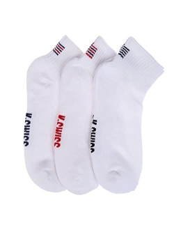 Men's 6 Pairs Breathable, Lightweight, Athletic, Hiking Cushioned Socks - Quarter Socks for Men