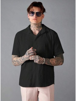 Manfinity RSRT Men Solid Button Up Shirt