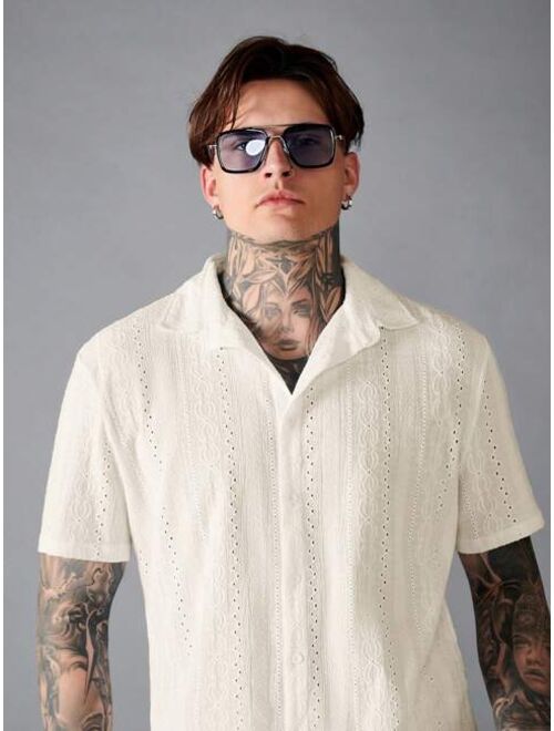 Manfinity RSRT Men Solid Button Up Shirt