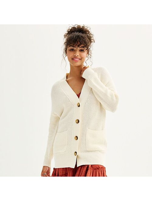 Juniors' SO Boyfriend Cardigan