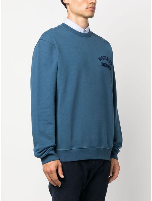 Woolrich logo-embossed organic-cotton sweatshirt