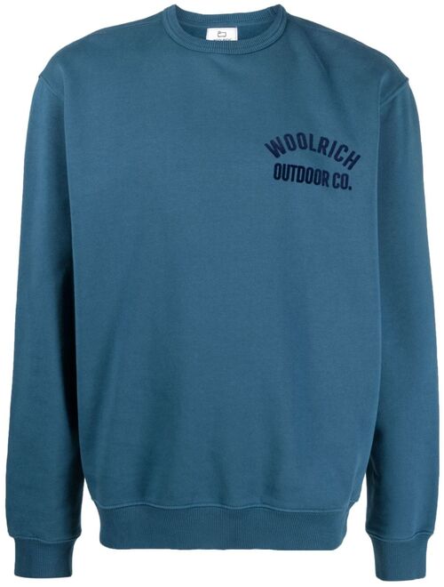 Woolrich logo-embossed organic-cotton sweatshirt