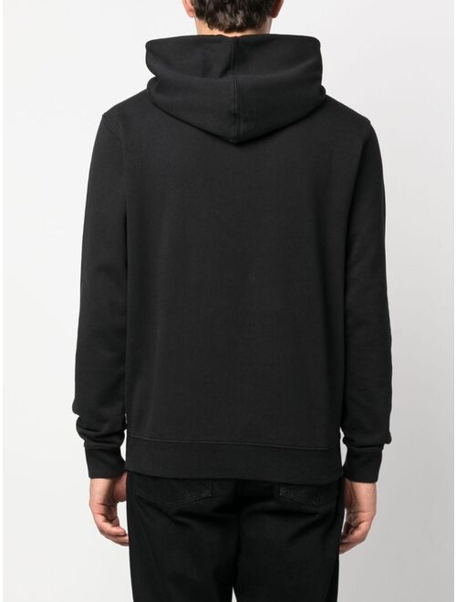 Woolrich embossed-logo cotton hoodie