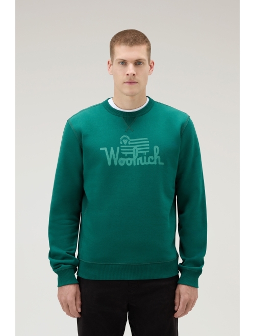 Woolrich logo-print organic-cotton sweatshirt