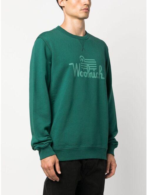 Woolrich logo-print organic-cotton sweatshirt