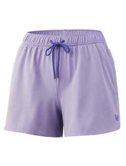 Women's Volley Elastic Waist Quick-Dry Shorts  30 UPF