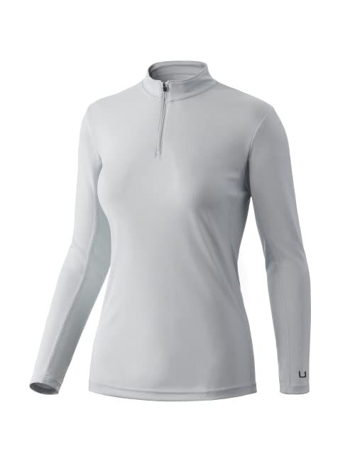 HUK Women's Icon 1/4 Zip Long Sleeve| Fishing Shirt with Sun Protection