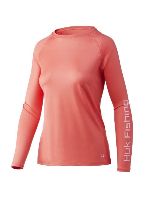 HUK Women's Pursuit Long Sleeve Performance Shirt + Sun Protection