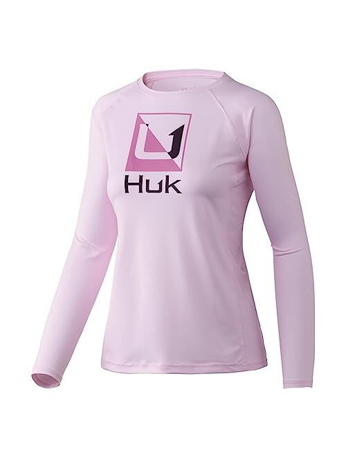 HUK Women's Pursuit Long Sleeve Performance Shirt + Sun Protection