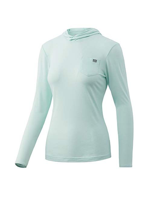 HUK Women's Waypoint Hoodie | Performance Long-Sleeve Shirt +50 UPF