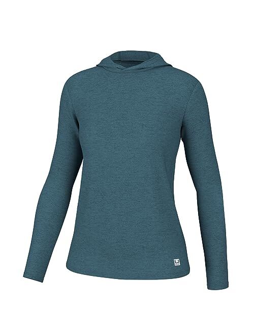 HUK Women's Waypoint Hoodie, Performance Long-Sleeve Shirt