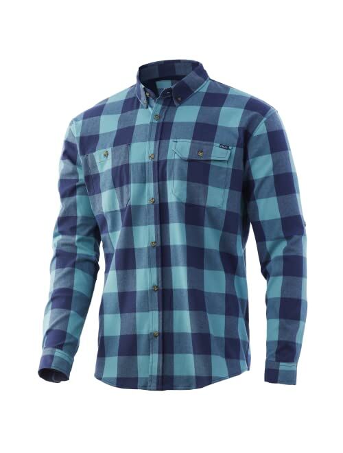 HUK Men's Flannel Shirt | Performance Button Down