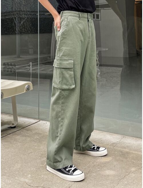 DAZY Men Flap Pocket Side Cargo Pants