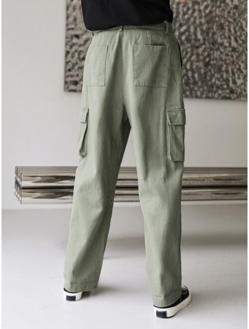 DAZY Men Flap Pocket Side Cargo Pants