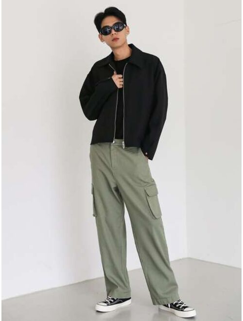 DAZY Men Flap Pocket Side Cargo Pants