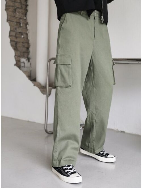 DAZY Men Flap Pocket Side Cargo Pants