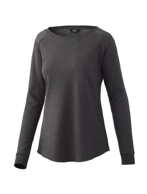 HUK Women's Folly Crew | Ladies Long Sleeve Fleece Top