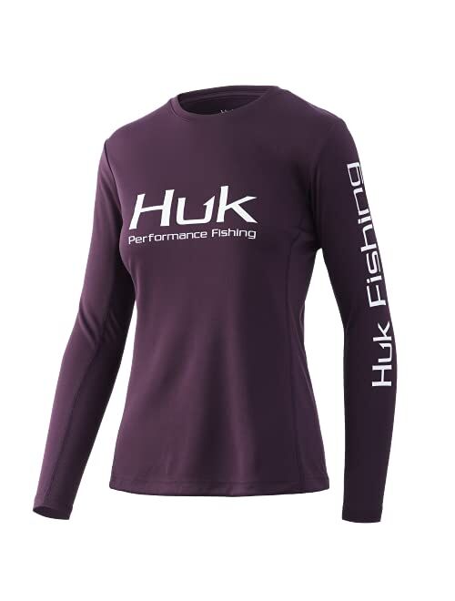 HUK Women's Icon X Long Sleeve Fishing Shirt with Sun Protection