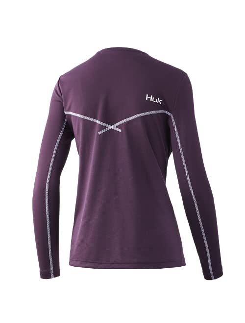 HUK Women's Icon X Long Sleeve Fishing Shirt with Sun Protection