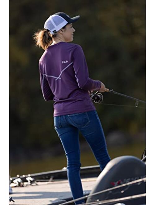 HUK Women's Icon X Long Sleeve Fishing Shirt with Sun Protection