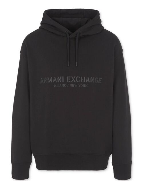 A|X Armani Exchange Men's 91 Long Sleeve Drawstring Logo Hoodie