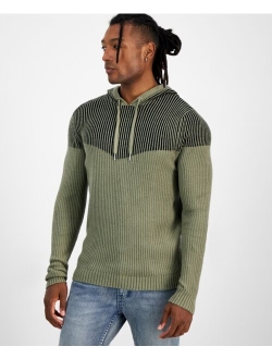 Men's Regular-Fit Plaited Hoodie, Created for Macy's