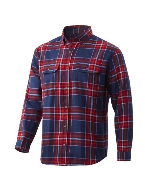 HUK Maverick Fishing Flannel Shirt | Performance Button Down