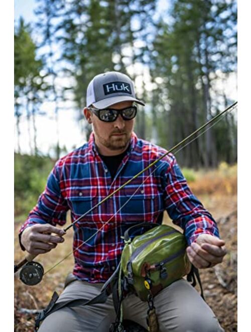 HUK Maverick Fishing Flannel Shirt | Performance Button Down