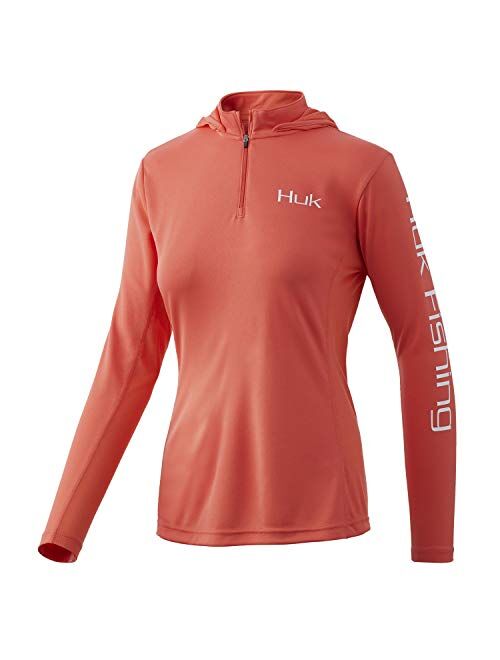 HUK Women's Icon X Hoodie |UPF 50+ Long-Sleeve Fishing Shirt