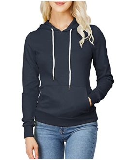 H2H Women's Slim Fit Zip Up & Pullover Hoodie Lightweight Long Sleeve Kangaroo Pocket Basic Casual Sweatshirt