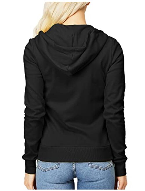 H2H Women's Slim Fit Zip Up & Pullover Hoodie Lightweight Long Sleeve Kangaroo Pocket Basic Casual Sweatshirt