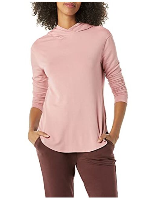 Amazon Essentials Women's Supersoft Terry Standard-Fit Long-Sleeve Hooded Pullover (Previously Daily Ritual)