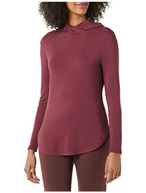 Amazon Essentials Women's Supersoft Terry Standard-Fit Long-Sleeve Hooded Pullover (Previously Daily Ritual)