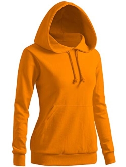 CLOVERY Women's Solid Hoodie Pocket Long Sleeve Hoodie