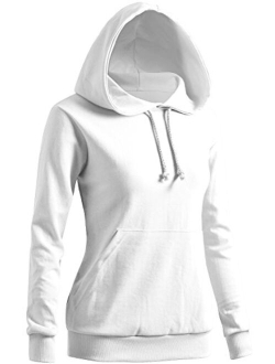 CLOVERY Women's Solid Hoodie Pocket Long Sleeve Hoodie