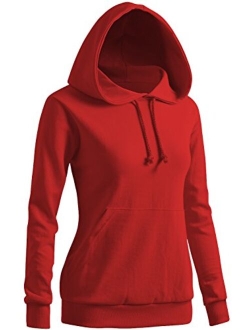 CLOVERY Women's Solid Hoodie Pocket Long Sleeve Hoodie