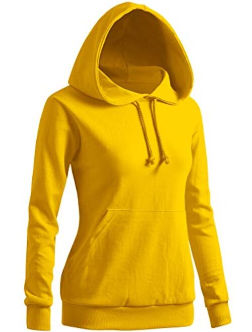 CLOVERY Women's Solid Hoodie Pocket Long Sleeve Hoodie