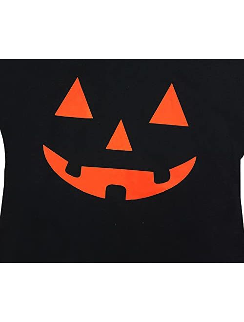 lymanchi Women Slouchy Shirts Halloween Pumpkin Long Sleeve Sweatshirts Pullover