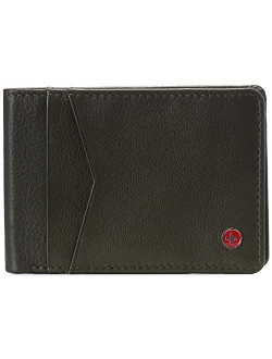 Delaney Mens Slimfold RFID Protected Wallet Nappa Leather Comes in a Gift Box Black