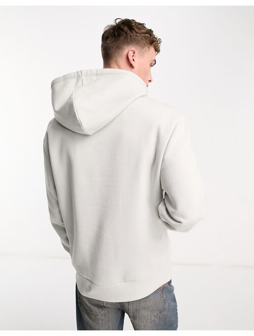 COLLUSION logo hoodie in light gray