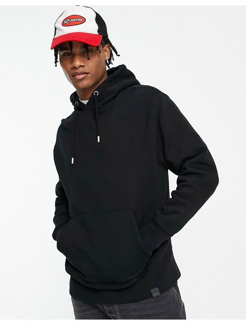 Pull&Bear hoodie in black