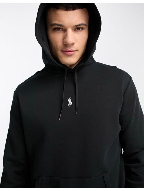 Polo Ralph Lauren central icon logo hoodie in black