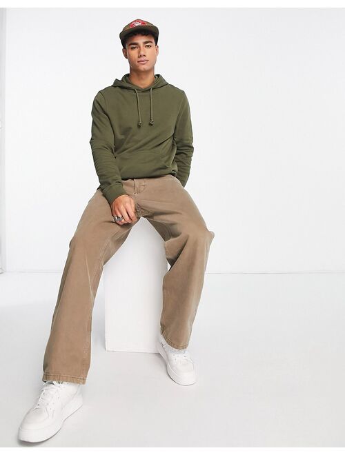 New Look core hoodie in khaki