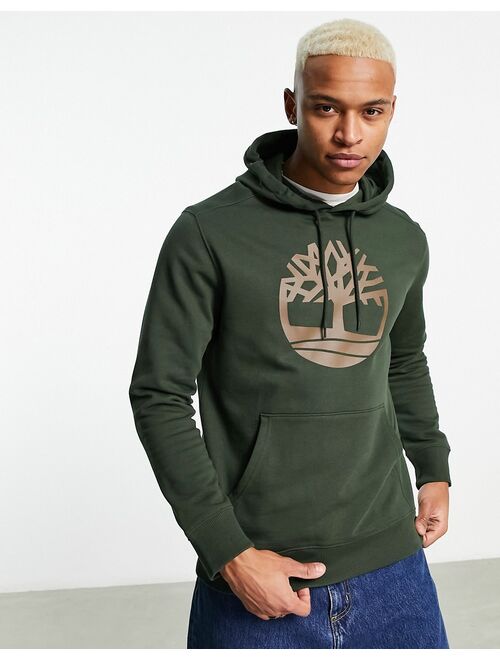 Timberland Core Tree Logo hoodie in khaki